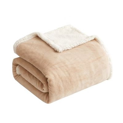 качество  PORTABLE Custom Luxury Soft Plush Coral Fleece Sherpa Fleece Bed Throw Blankets завод